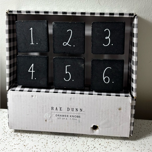 NIP Rae Dunn drawer knobs numbered - Picture 2 of 4
